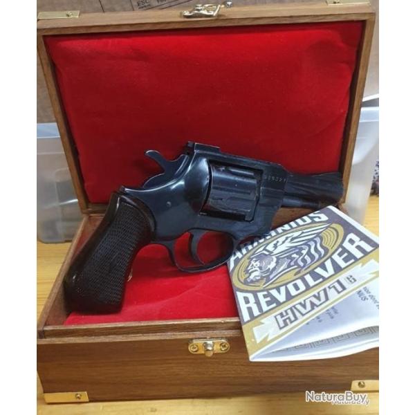 Rare Revolver d'alarme, 9mm ARMINIUS HW1 G - E Bo�te Coffret Manuel Gas-Alarm 380 Made in Germany
