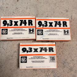 Balle RWS 9,3/74 R H Mantel et tug