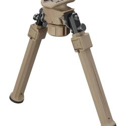 Bipied CVLife V12 r&eacute;glable de 19 &agrave; 23cm - Pour grenadi&egrave;re et Picatinny, avec adaptateur inclus