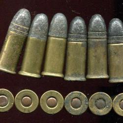 Lot de 6 cartouches .320 &agrave; balle pour revolver Bull Dog - PORT COMPRIS