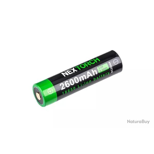 Batterie lithium 18650 2600mAh Nextorch