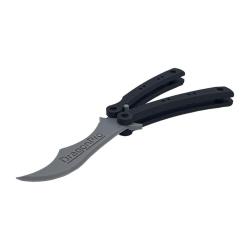 Couteau Papillon d'Entra&icirc;nement Airsoft (DragonPro) Gris