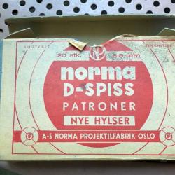 Bo&icirc;te norv&eacute;gienne Norma &laquo; D-Spiss &raquo;, marqu&eacute;e 6,5 mm, pr&eacute;vue pour 20 cartouches