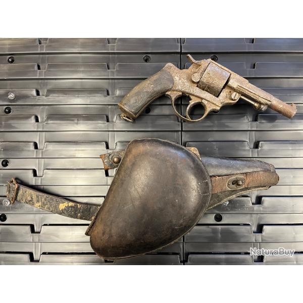 ENCHERES 1� - REVOLVER 1873 MAS + ETUI -  A RESTAURER
