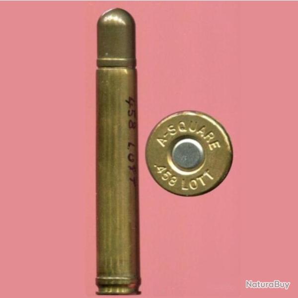 .458 LOTT - A-SQUARE - balle laiton monobloc - PORT COMPRIS