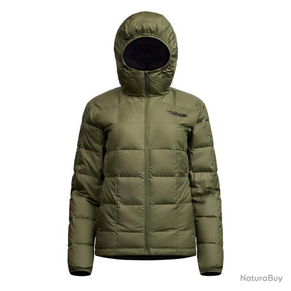 Veste � capuche en duvet Microdown Sitka pour femme Vert olive L