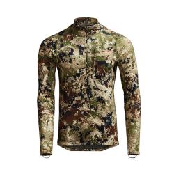 T-shirt &agrave; fermeture &eacute;clair interm&eacute;diaire Sitka CORE Mid Wt Zip-T Optifade Subalpine M