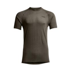 T-shirt technique &agrave; manches courtes Sitka Core Merino 120 SS Crew Pyrite L