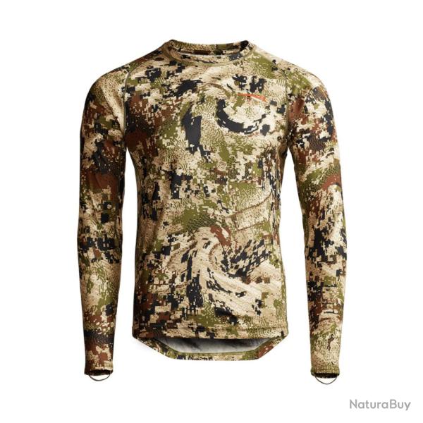 Sous-pull thermique Sitka Core Merino 120 LS Crew Optifade Subalpine M