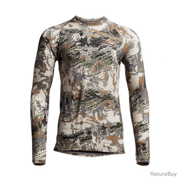 Sous-pull thermique Sitka Core Merino 120 LS Crew Optifade Open Country XL