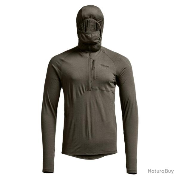 Sous-pull thermique � Capuche en Laine M�rinos Sitka Core Merino 120 Hoody Pyrite L