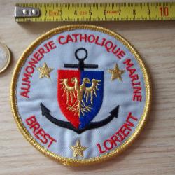 &eacute;cusson aum&ocirc;nerie catholique marine Brest Lorient insigne collection