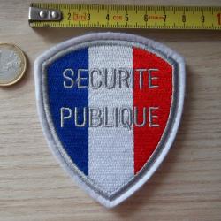 insigne tissu patch &eacute;cusson s&eacute;curit&eacute; publique