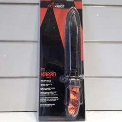 DAGUE DE CHASSE VERNEY CARRON PROHUNT KARAN LVAC198 CAMO PLUS ETUI CUIR
