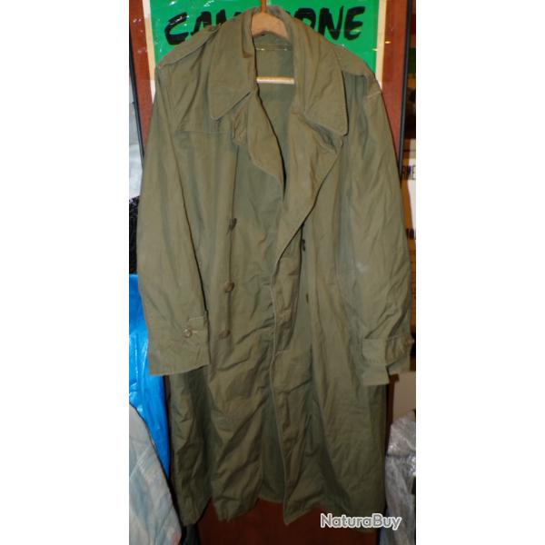 MANTEAU MILITAIRE A IDENTIFIER TYPE U.S.A OU FRANCE ???, A PORTER SUR UN UNIFORME AVEC PASSAGE POUR