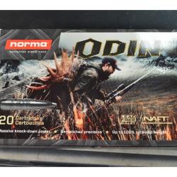 1 BOITE DE 20 MUNITIONS NORMA CALIBRE 300 WM ODIN 11.7G/180GR NEUVE