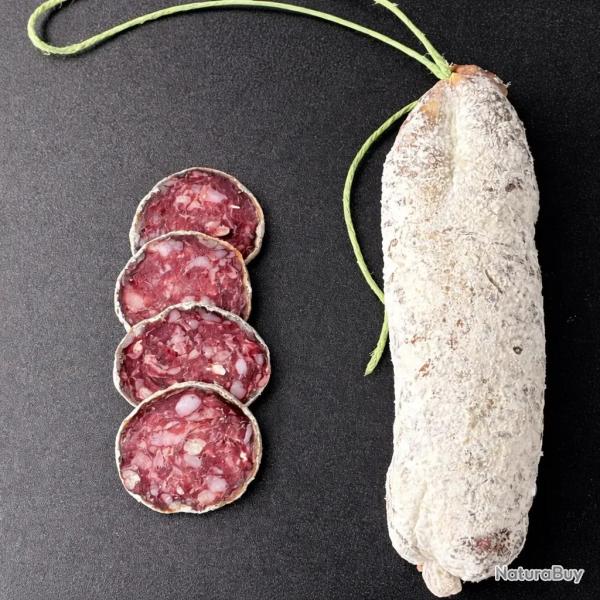 Saucisson de cerf sauvage � l'ail des ours 180g
