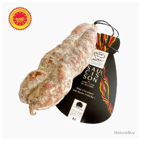 Saucisson de porc noir de Bigorre A.O.P 250g