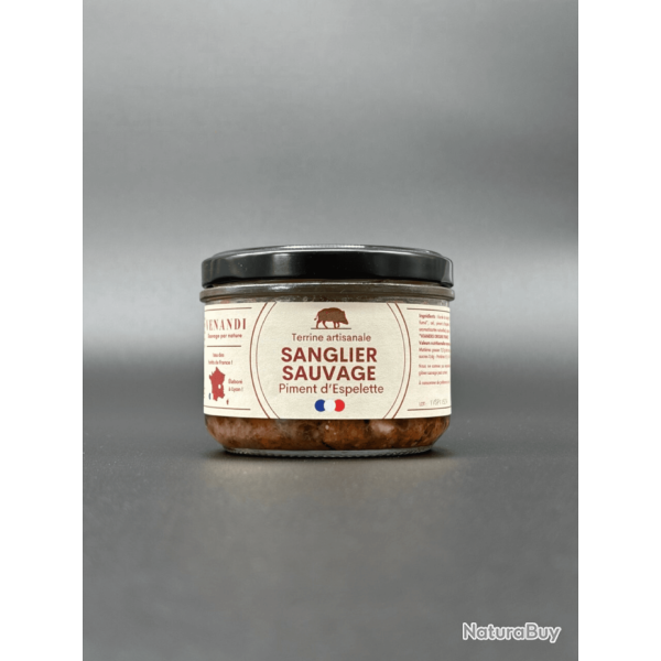 Terrine de Sanglier Sauvage au piment d'espelette 100g