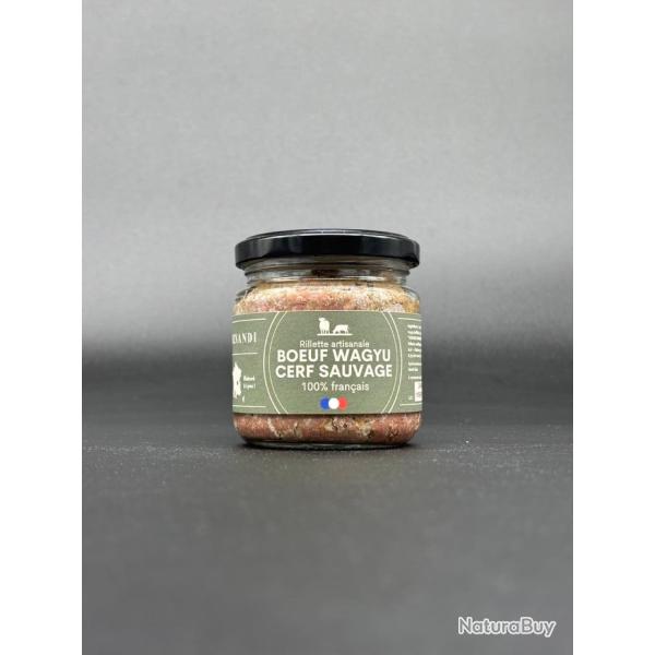 Rillette de Boeuf Wagyu et cerf 100% fran�ais 90g