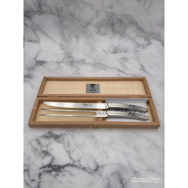 Coffret service � d�couper Thiers� Inox brillant