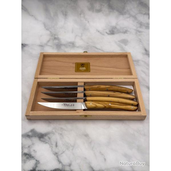 Coffret Thiers classique 4 couteaux Olivier