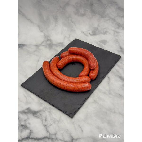 Merguez Boeuf du Grand-Est &amp; Agneau Label Rouge 4x125g