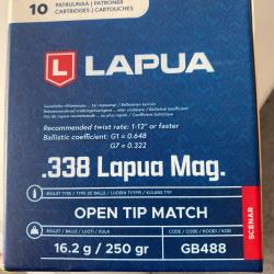 Lapua 338 Open Tip Match