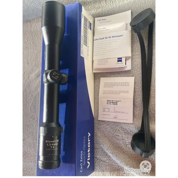 Lunette Zeiss Victory Diavari M � rail, 1,5-6x42