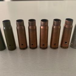 8 douilles neutralis&eacute;es 7.62x39