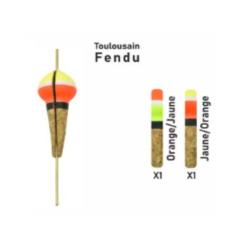 STREAMLINE FLOTTEUR TRUITE - TOULOUSAIN FENDU - 1X JAUNE/ORA 1G