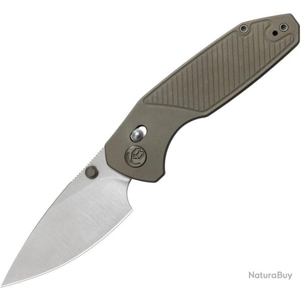 Couteau Pliant KB Aero Lame Acier M390 Manche Titane Bronze Crossbar Lock KUB488E