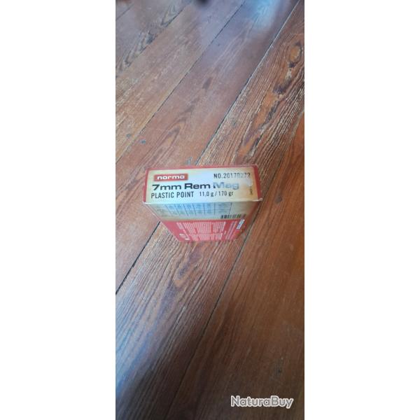 munitions 7 RM Norma pointe plastique