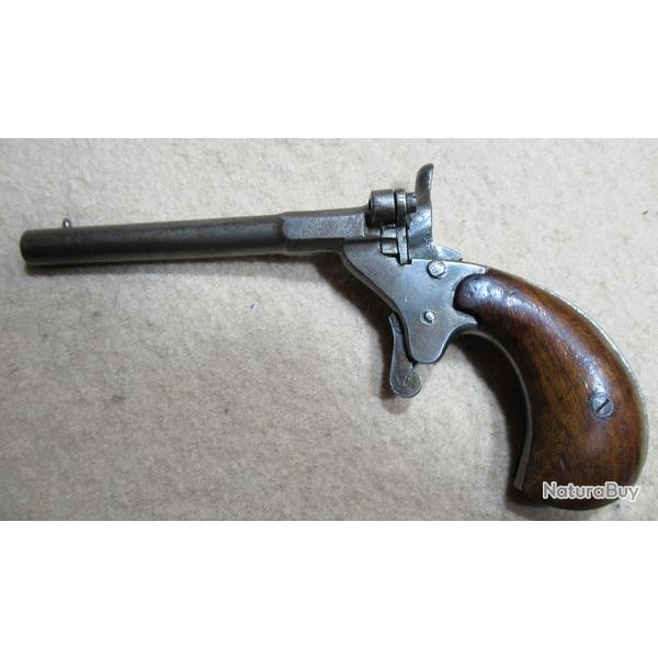 PISTOLET XIX DIT DE CYCLISTE CALIBRE 5,5 bosquette