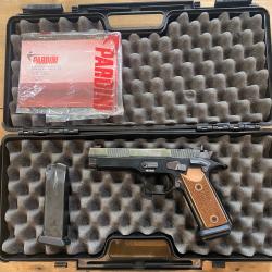 PARDINI pistolet mod&egrave;le GT45 calibre 45 acp double colonne TRES BEL ETAT