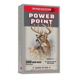 40 Cartouches Winchester Power Point Cal.300 Win Mag 180 Grs 11.6G