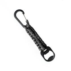 Porte cl&eacute;s paracorde d&eacute;capsuleur noir