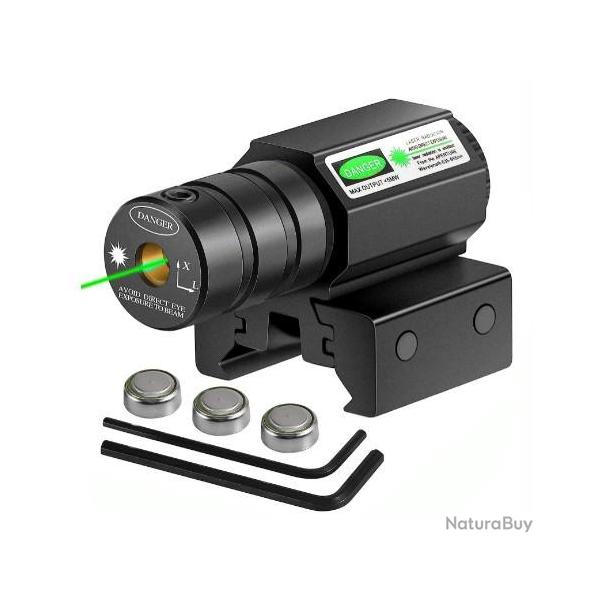 Laser vert picatinny, aluminium