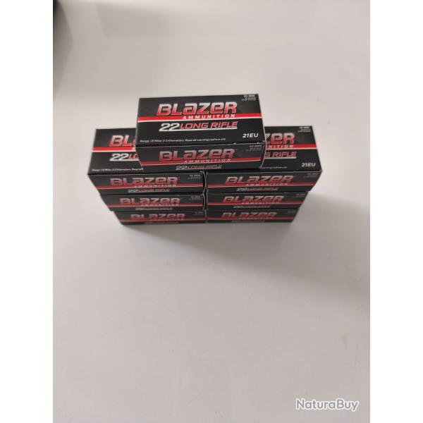 Lot de 7x50 Munitions 22lr cci blazer.