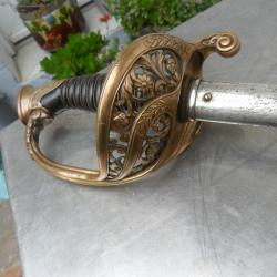 Sabre de cavalerie de parade d&eacute;but 20 &eacute;me balle pi&eacute;ce