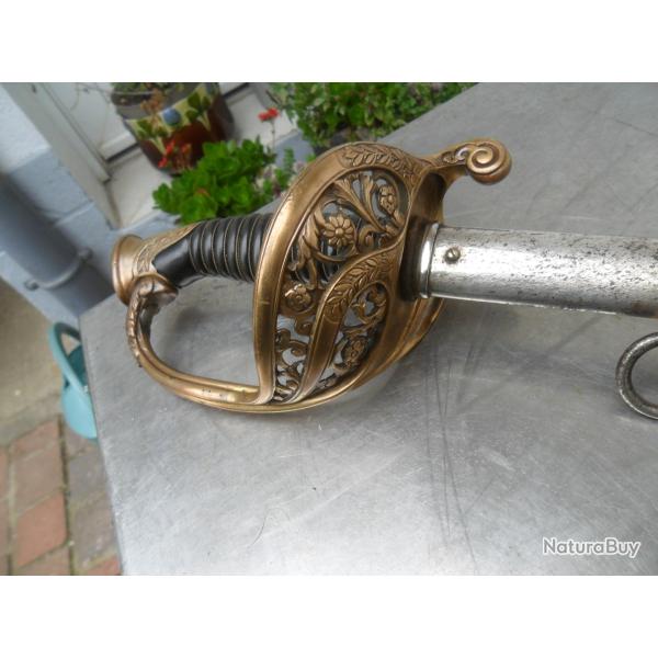 Sabre de cavalerie de parade d�but 20 �me balle pi�ce