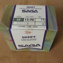 LOT 250 CARTOUCHES SAGA CALIBRE 12 / 24 GRAMMES PLOMB 9