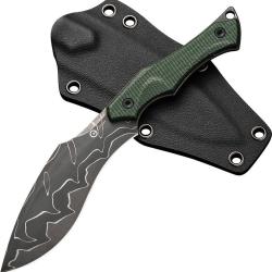 Couteau Fixe Civivi Vaquita II Lame Damas Manche Micarta Vert Housse Kydex CIVC047CDS2