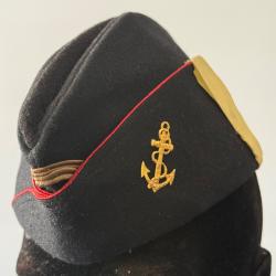 calot de lieutenant des troupes de marine  guerre d'Alg&eacute;rie  1960