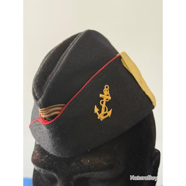 calot de lieutenant des troupes de marine  guerre d'Alg�rie  1960