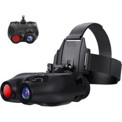 Jumelles Vision Nocturne N4 Infrarouge 850nm Zoom 5x Portee 300m Support Tete Chasse *Ench&egrave;re*