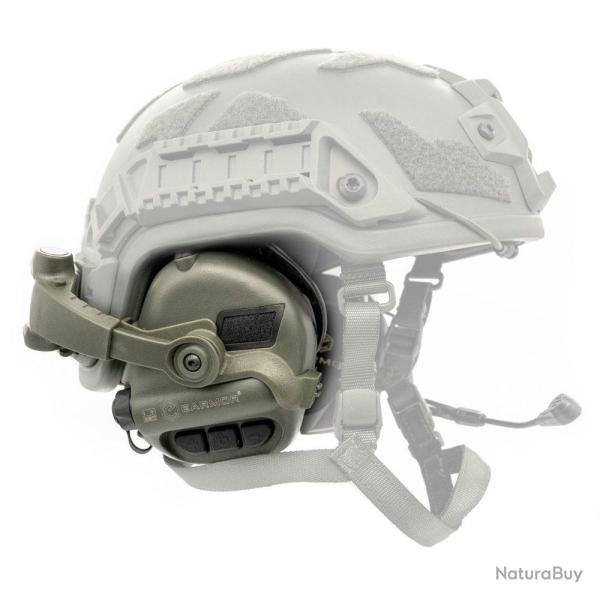 Casque de Tir EARMOR M32X MOD4 avec support casque FAST / ARC - Vert Olve