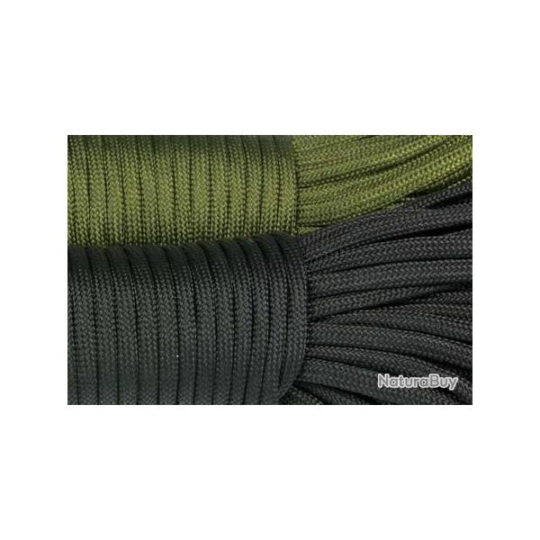 ENCHERE A LOT DE 4 PARACORDES NOIR SUPER RESISTANTES 30 M