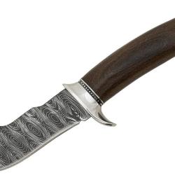ENCHERE A COUTEAU DE CHASSE BOWIE DAMASSE
