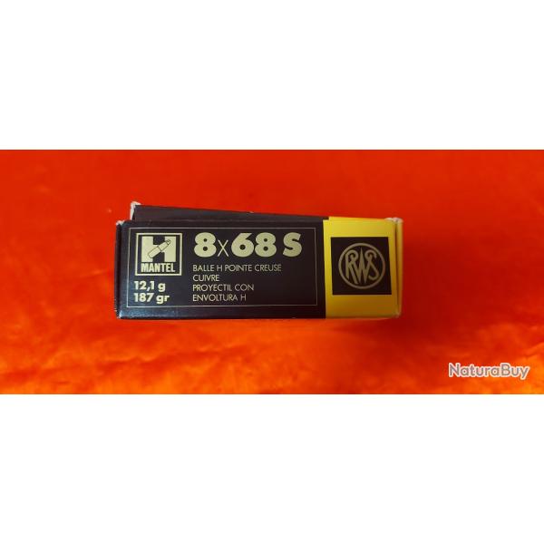 RWS 8x68s h mantel 12.1 g 187 gr ench�re a 1 euro